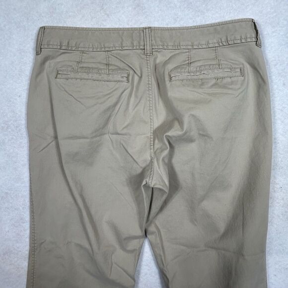 Vintage Y2K Old Navy Pants Womens 6 Beige Khaki Cargo Bootcut Casual Work - Picture 11 of 12